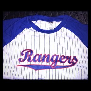 Pink victoria secret Texas ranger shirt